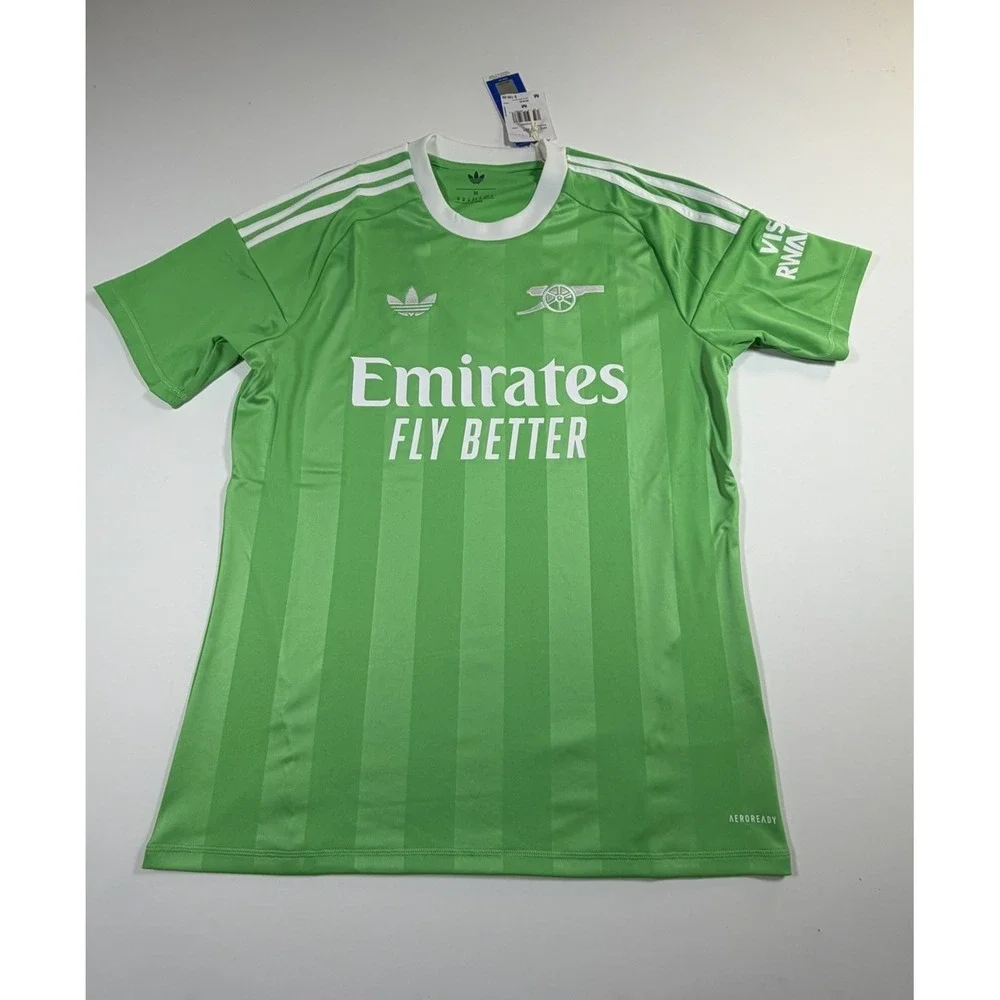 Adidas Arsenal 2025/26 Third Goalkeeper Jersey Semi Screaming Green/White M